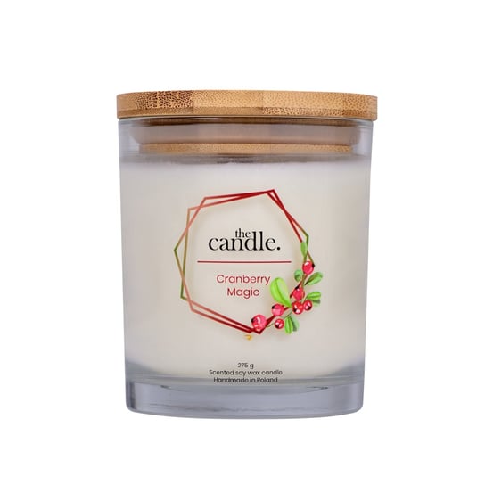 Świeca zapachowa z wosku sojowego Cranberry Magic 100g  the candle. the candle