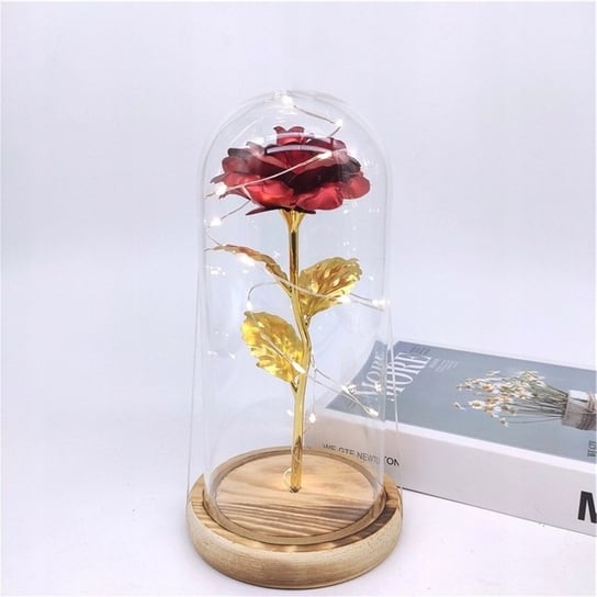 Świecąca róża w szkle sztuczna wieczna flower LED Inny producent