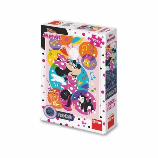 Świecące w ciemności puzzle XL Myszka Minnie 100 elementów dla dzieci 5+ Dino Toys
