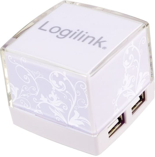 Świecący HUB USB LOGILINK Cube UA0117, 4-porty LogiLink