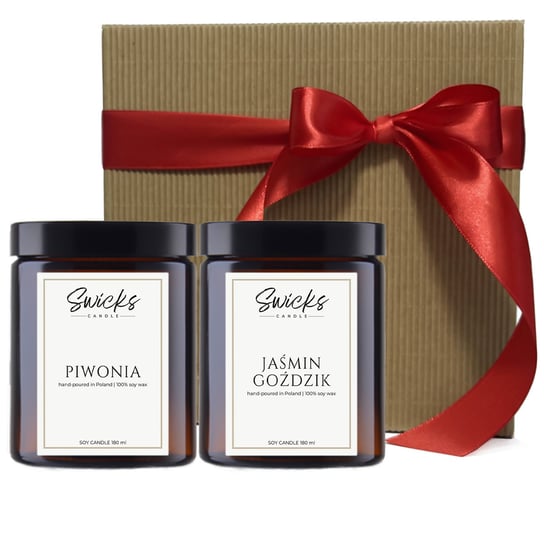 Świece sojowe prezent dla mamy 2x180ml PIWONIA+JAŚMIN Inna marka
