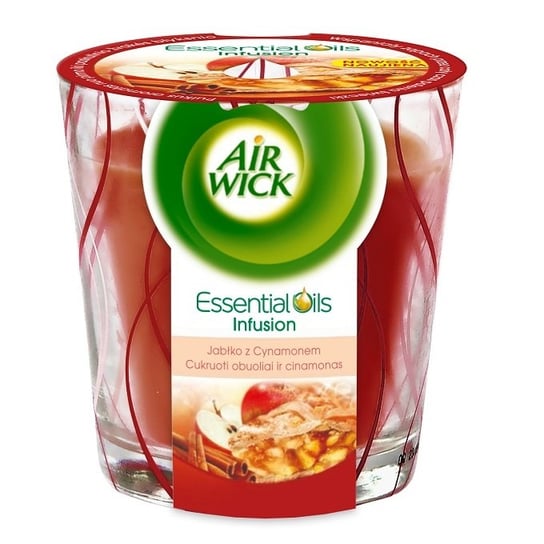 Świeczka AIR WICK Essential Oils Infusion, jabłko z cynamonem, 105 g Air Wick