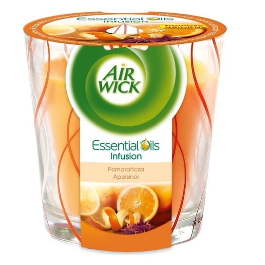 Świeczka AIR WICK Essential Oils Infusion, pomarańcza, 105 g Air Wick