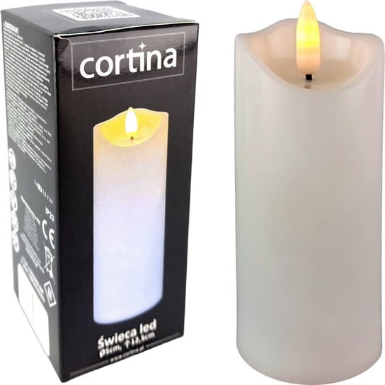 Świeczka LED z efektem płomienia 12,5 cm CORTINA