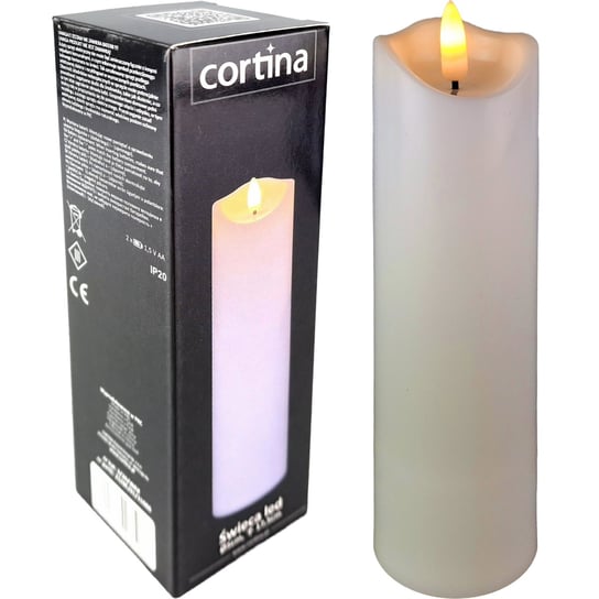 Świeczka LED z efektem płomienia 17,5 cm CORTINA