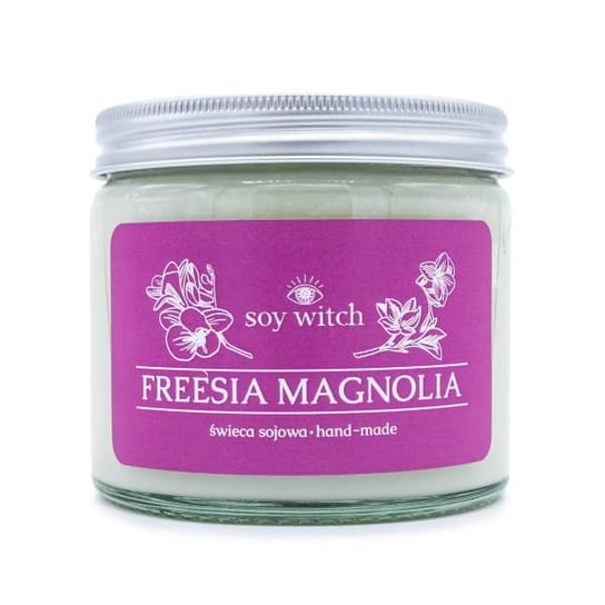 Świeczka sojowa zapachowa w szkle Freesia Magnolia Soy Witch
