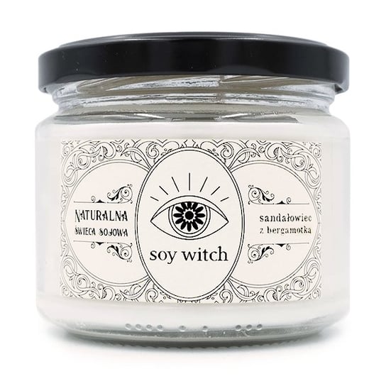Świeczka sojowa zapachowa w szkle Sandałowiec z bergamotką Soy Witch