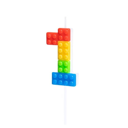 ŚWIECZKA URODZINOWA KLOCKI LEGO CYFRA 1 Inna marka