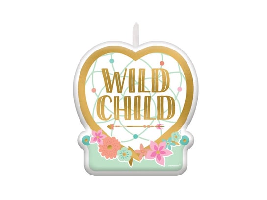 Świeczka urodzinowa Wild Child - 6 cm - 1 szt. Amscan