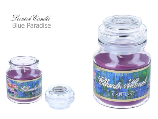 Świeczka zapachowa american mały - C. Monet. Blue Paradise Carmani