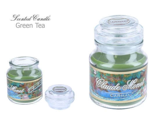 Świeczka zapachowa american mały - C. Monet. Green Tea Carmani