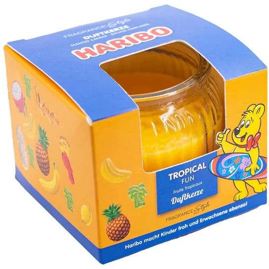 Świeczka zapachowa Haribo w pudełku 85 g - Tropical Fun Inna marka