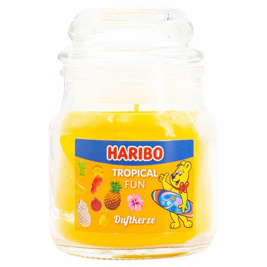 Świeczka zapachowa w szkle Haribo 85 g - Tropical Fun Inna marka