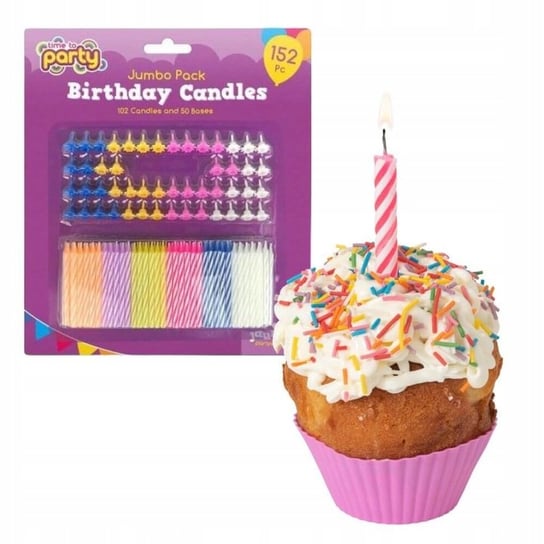 Świeczki Urodzinowe na Tort Dekoracja Kolorowe Ozdoby do Tortu Urodzinowego Inna marka