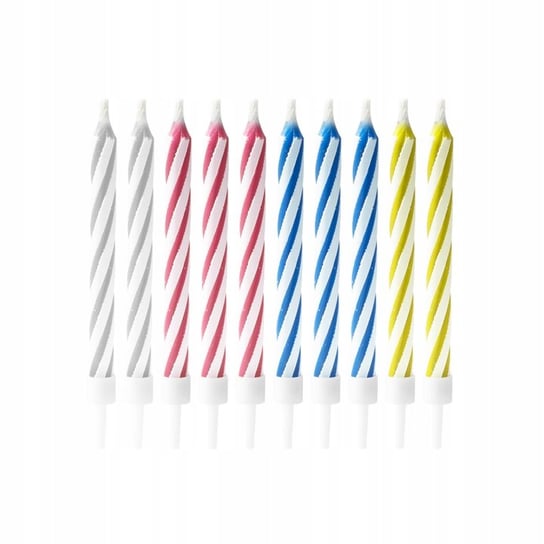 Świeczki urodzinowe NIEGASNĄCE magiczne na tort PartyPal