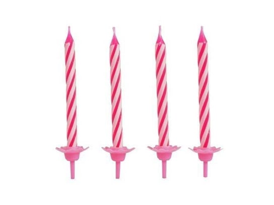 Świeczki urodzinowe - różowe - 24 szt. Tamipol