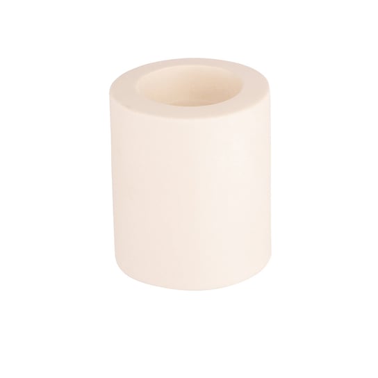 Świecznik ceramiczny, ALTOMDESIGN, kremowy, 6,5x6,5x8 cm ALTOMDESIGN