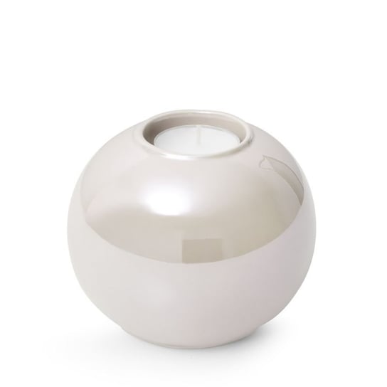 Świecznik Dekoracyjny Ceramiczny Simona 10X10X8 Perłowy Eurofirany