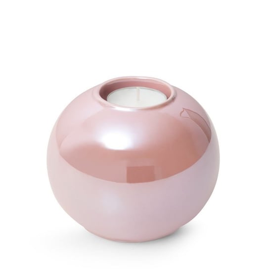 Świecznik Dekoracyjny Ceramiczny Simona 10X10X8 Różowy Eurofirany
