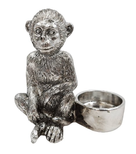 Świecznik dekoracyjny małpka małpa siedząca figurka Inna marka
