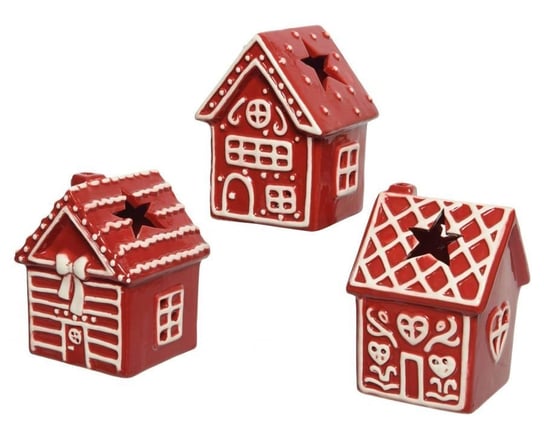 Świecznik - Domek Czerwony 12 Cm Rosso MIA home
