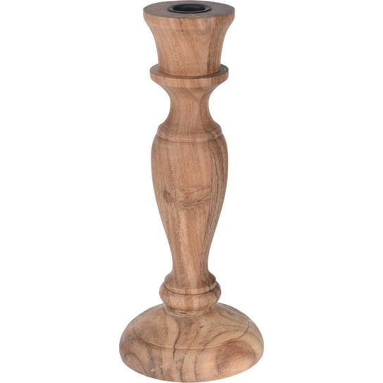 Świecznik Drewniany, 25 Cm, Drewno Akacjowe Home Styling Collection