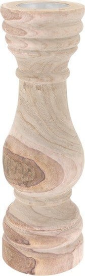 Świecznik drewniany, 43 cm 