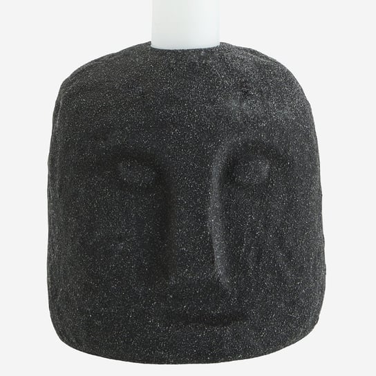 Świecznik Face Boho twarz kamień 11cm czarny ( e1896-l50c4) Madam Stoltz