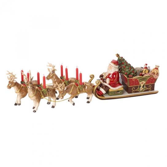 Świecznik - Kulig ze Św. Mikołajem Christmas Toys Villeroy & Boch, 22x70x16 cm Villeroy & Boch