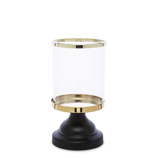 Świecznik KYANDIR ze złotą obwódką 24,5 cm Art-Pol