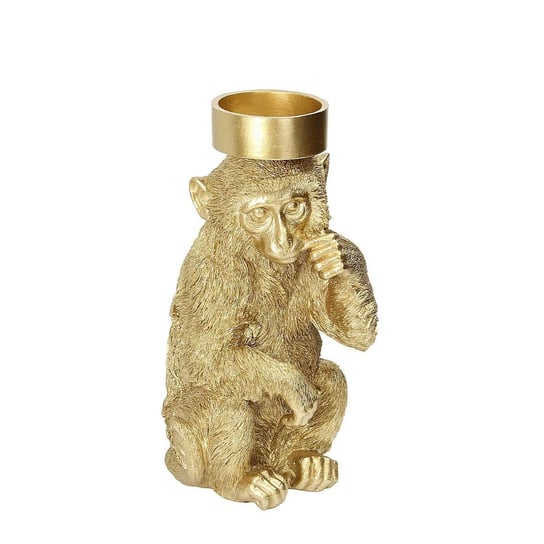 Świecznik Monkey Gold 31cm, 14 x 15 x 31 cm Dekoria