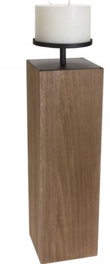 Świecznik na świece drewniany dekoracyjny 56 cm Koopman