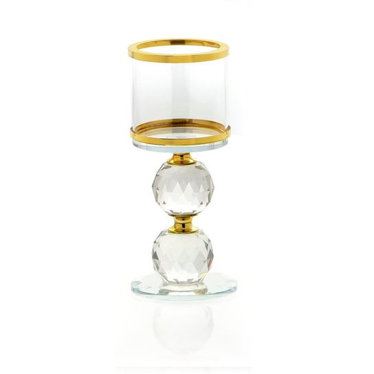 Świecznik szklany Ø7x17cm MESSA