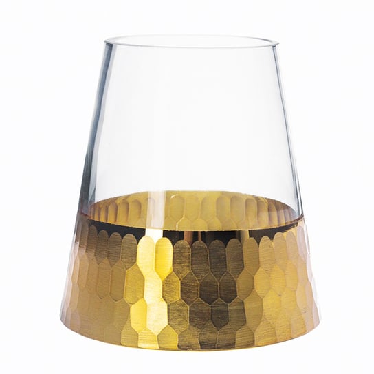 Świecznik szklany ALTOM DESIGN Golden Honey, 12 cm ALTOMDESIGN