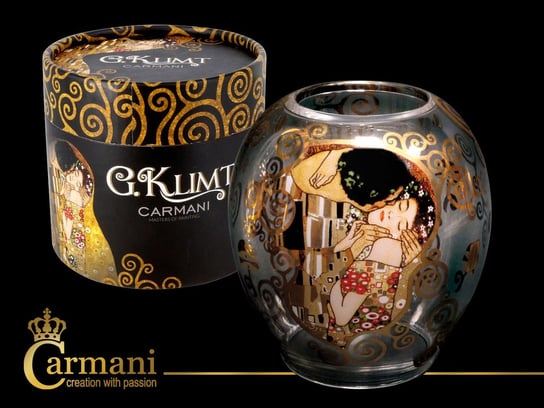 Świecznik szklany - Gustav Klimt the Kiss (CARMANI) Carmani