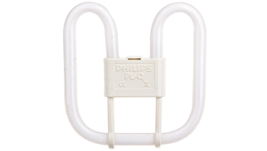 Ampoule économique Philips CFL 16w Carrée - Lumière Blanc Chaud 1050 Lumens, Culot GR8-2, Neuf Emballé