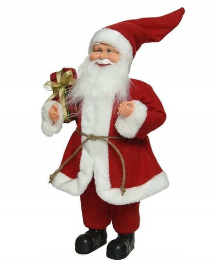 Święty Mikołaj Figurka Świąteczna Czerwona 30 Cm Kaemingk