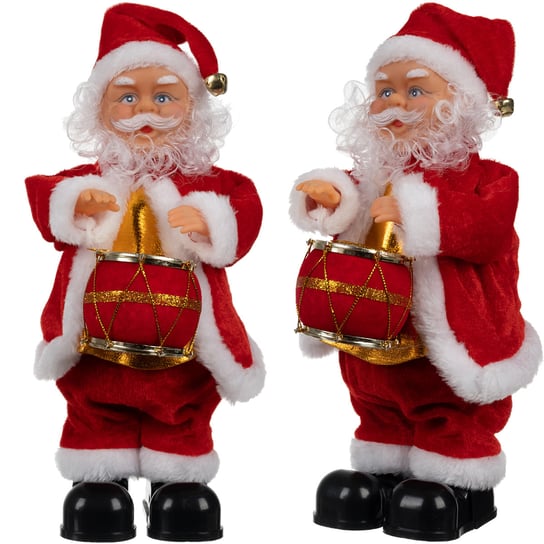 Święty Mikołaj Grający Tańczy Śpiewa Figurka Tańczący Śpiewajacy na Święta RUHHY Ruhhy