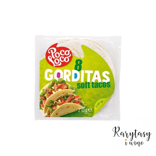 Świeże Pszenne Tacos tzw. Gorditas 8 Sztuk 15cm "8 Gorditas Soft Tacos" 272g (8x34g) Poco Loco Poco Loco