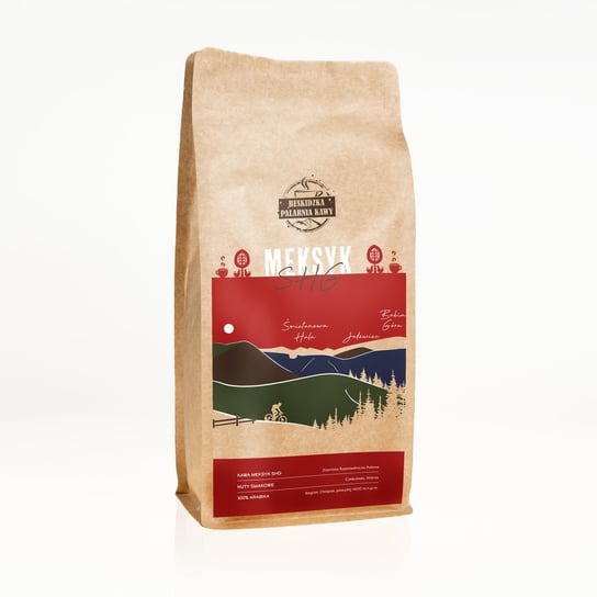 ŚWIEŻO PALONA KAWA ZIARNISTA MEKSYK SHG 1KG 100% ARABICA SPECIALITY Beskidzka Palarnia Kawy