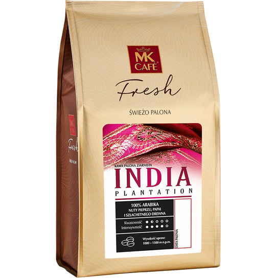 Świeżo palona kawa ziarnista MK CAFE India Plantation, 1 kg MK Cafe