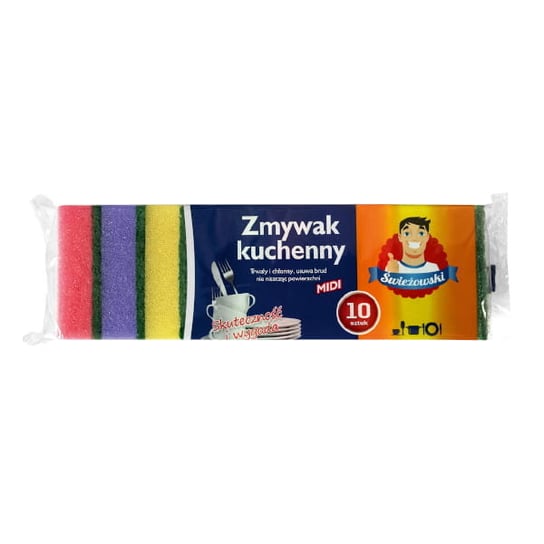 Świeżowski 10Szt Midi Zmywaki Kolor.Z Gąbki /3001-4944 Inna marka