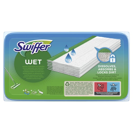 Swiffer, Wet, Mokre chusteczki do podłóg, 20 szt. Swiffer