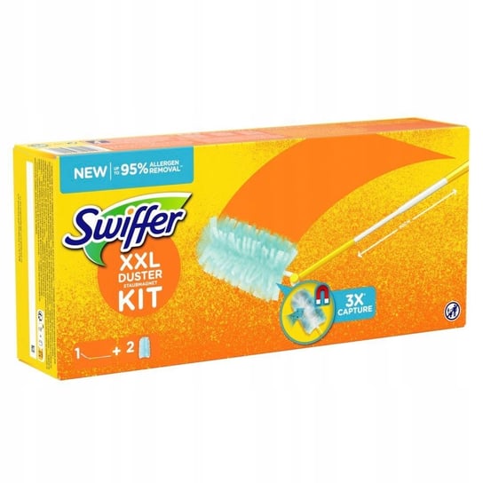 SwifferXXL Zestaw 1 Rączka + 2 Miotełeki do Kurzu 90cm Mikrofibra Swiffer
