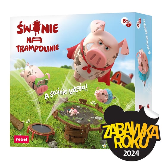 Świnie na trampolinie, gra rodzinna, Rebel Rebel