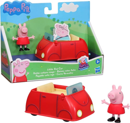 Świnka Peppa i Mały Czerwony Samochód z bajki wysoka jakość wykonania idealny prezent dla fanów Peppy 3+ Hasbro