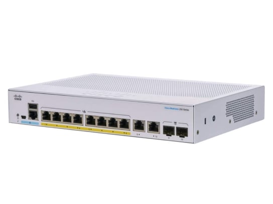 Switch Cisco CBS250-8P-E-2G 8x RJ45 1000Mb/s PoE Cisco