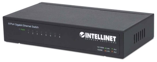 Switch Intellinet Gigabit 8x 10/100/1000 Mbps  RJ45 Desktop Metalowy Intellinet