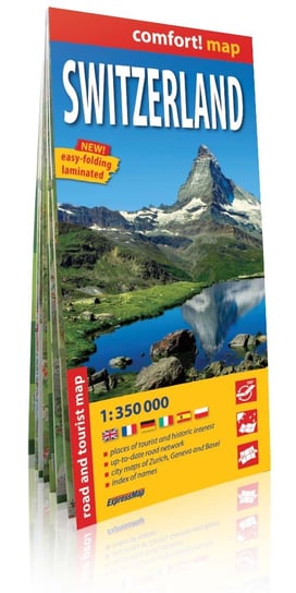 Switzerland. Mapa samochodowo-turystyczna 1:350 000 Opracowanie zbiorowe