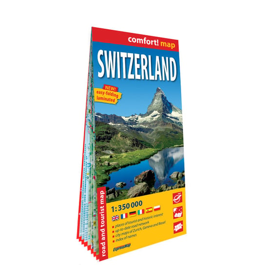Switzerland. Road and tourist map 1:350 000 Opracowanie zbiorowe